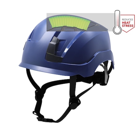 Ge Safety Helmet, Non-Vented, Blue GH401B